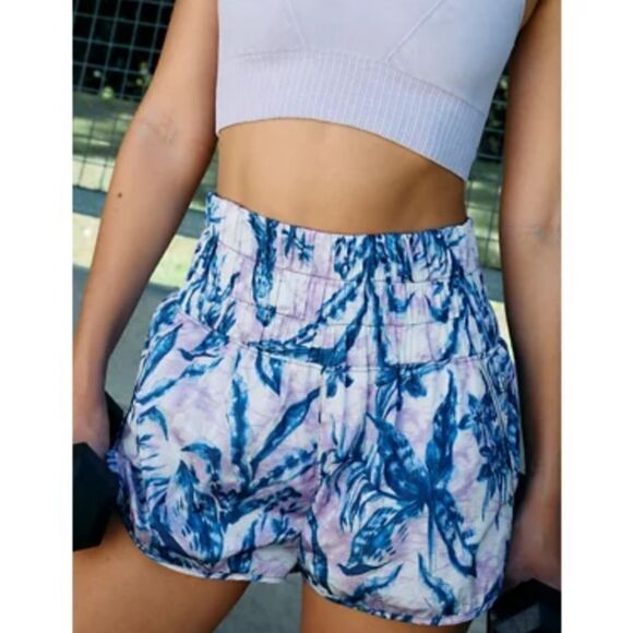 NWT Free People High Rise The Way Home Short Smocked Waistband Printed SZ Small - Picture 5 of 15